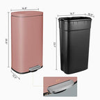 AthLike Trash Can, Stainless Steel Kitchen Garbage Can, Step Waste Bin - Image 7