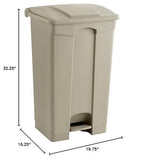 Safco Step On Plastic Trash Can - Image 4