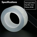 Transparent Window Weather Sealing Tape 2 Inch x 33 FT Weather Stripping - Image 2