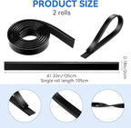 2 Roll Rubber Squeegee Replacement Blades, 41 Inch Squeegee Blade Silicone - Image 2