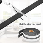 2 Rolls Weather Stripping Door Seal, 3/4'' W x 3/8'' T Foam Tape Close Cell - Image 4