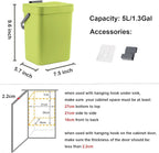 LALASTAR Small Plastic Trash Can, Hanging Small Trash Can - Image 7
