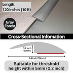 Floor Transition Strip Self Adhesive Carpet Wood Tile Vinyl Flooring Laminate - Image 3
