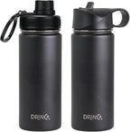 DRINCO Stainless Steel Water Bottle Spout Lid Vacuum Insulated Double Wall - Image 3