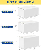 Assorted-Sizes-Shipping-Boxes-45-Pack: 9x6x4 & 10x7x5 & 11x6x6 - Image 2