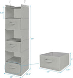 MAX Houser 6 Tier Shelf Hanging Closet Organizer, Closet Hanging Shelf - Image 3