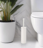 Gatco 1481W Latitude II Slender Toilet Brush Holder, Matte White - Image 4