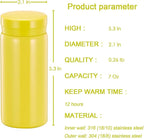 Mini Thermos Cute Water Bottle - 7 oz Tiny Insulated Vacuum 18/10 Stainless - Image 2