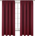 BGment Burgundy Blackout Curtains 63 Inch Length by BGment