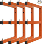 Lumber Storage Metal Rack Wall, Heavy Duty 3-Level Wall-Mounted Wood Rack by WIMART