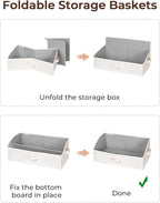StorageWorks Closet Storage Bins, Trapezoid Organizer Box - Image 7