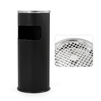 Trash Can Outdoor Waste Container Round Stainless Steel Trash Can by POWLAB