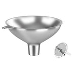 Stainless Steel Funnel with 30 Mesh Filter Food Grade Metal Funnel by Unknown