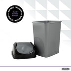 Superio Office Trash Can with Lid 9 Gallon Kitchen Garbage Can Bedroom Waste - Image 3