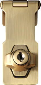 Alise Keyed Hasp Lock, 3 Inch Safety Packlock Clasp Hasp Lock Latch by Alise