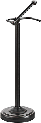 Toilet Paper Holder Stand, Oil Rubbed Bronze Toilet Paper Holder Free Standing by WZKALY