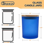 Thick Candle Jars for Making Candles 12 Pcs, 7 OZ Empty Jars - Image 2