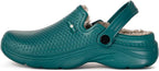 Womens Mens Fur Lined Clogs Waterproof Garden Shoes Winter Warm Fleece Lining - Image 2