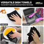 KinHwa Microfiber 6 Pack Dish Cloths Thick Waffle Weave Kitchen Dish Drying - Image 7
