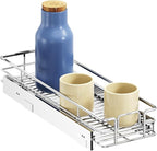 ROOMTEC Pull Out Cabinet Organizer, Single Tier, Heavy Duty Slide Out Shelves by ROOMTEC