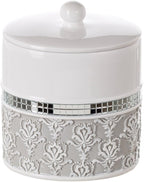 Creative Scents Mirror Damask Qtip Holder - Image 3