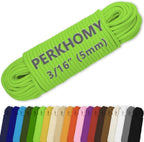 PerkHomy Cotton Rope 3/16" 100 ft Multi Purpose Utility Diamond Braided Cord by PerkHomy