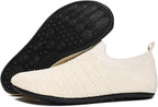 QZKDM Lightweight Slip on Grip Indoor House Slippers Barefoot Non Slip Home - Image 3