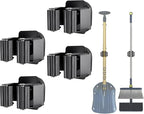 Upgraded Magnetic Broom and Mop Holder Wall Mount, Space-Saving Heavy Duty No by MagitcSee