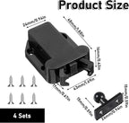 4Pack Push Latches for Cabinets, Push to Open Catch Lock, Safe Rebound - Image 2