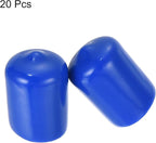 uxcell 20pcs Rubber End Caps 15mm ID Vinyl Round Tube Bolt Cap Cover Screw - Image 2