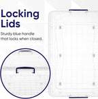 Superio Storage Bins with Lids, Stackable Totes, BPA Free, Odor Free, Organizer - Image 4