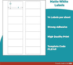 Premium Label Supply White Sticker Bottle Labels – 3" x 1.5" – Laser/Inkjet - Image 4