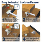 12 Pack Magnetic Cabinet Locks Baby Proofing, Child Proof Cabinet Locks - Image 8