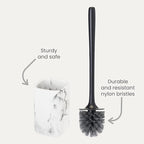 Vigar Zense Toilet Brush and Holder Set, Toilet Bowl Brush - Image 3