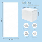 100Pcs Disposable Massage Table Sheets 31" x 71" Non-Woven Fabric Disposable - Image 3