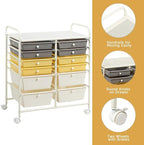 GOFLAME 12-Drawer Rolling Storage Cart, Mobile Utility Cart - Image 6