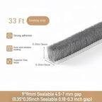 33 Ft Self-Adhesive Weather Stripping Door Seal Strip - Image 2