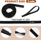 2 Rolls of 41 Inch Rubber Squeegee Replacement Blades - Image 2
