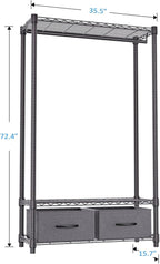 IZEUK Heavy Duty Garment Rack Wire Clothes Rack - Image 7