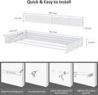 Laundry Drying Rack, Collapsible Wall Mounted Clothes Drying Rack - Image 2