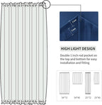 DWCN French Door Curtains – Rod Pocket Thermal Blackout Curtain - Image 3