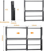 3 Tier Clothes Drying Rack, Foldable & Portable Clothing Drying Rack, - Image 6
