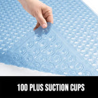 GORILLA GRIP Patented Square Shower Stall Mat, Small Bathtub Floor Mats - Image 7