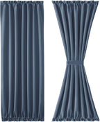 DWCN French Door Curtains – Rod Pocket Thermal Blackout Curtain - Image 7