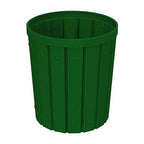 42 Gallon Slatted Circle 100% Recycled Plastic Commercial Outdoor and Indoor - Image 4