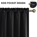 DWCN Blackout Curtains Room Darkening Thermal Insulated Bedroom Curtains Window - Image 4