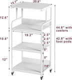 4 Tier White Printer Stand - Image 3
