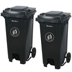32 Gallon Step-On Large Outdoor Trash Can by PlasticPrince