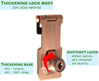 Alise Keyed Hasp Lock, 3 Inch Safety Packlock Clasp Hasp Lock Latch - Image 6