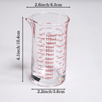 Ackers 4 Oz Glass Measuring Cup, Borosilicate Shot Glass - Image 5
